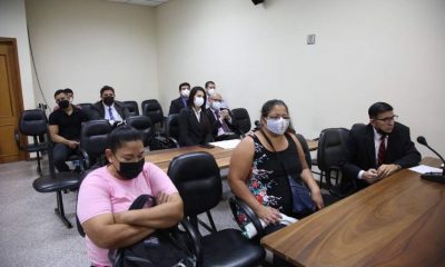 Los acusados se presentaron a la audiencia preliminar. (Foto Gentileza).