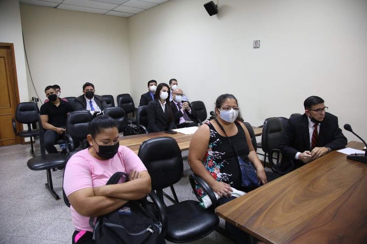 Los acusados se presentaron a la audiencia preliminar. (Foto Gentileza).