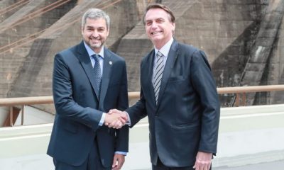 Mario Abdo y Bolsonaro en uno de sus encuentros. (Presidencia)