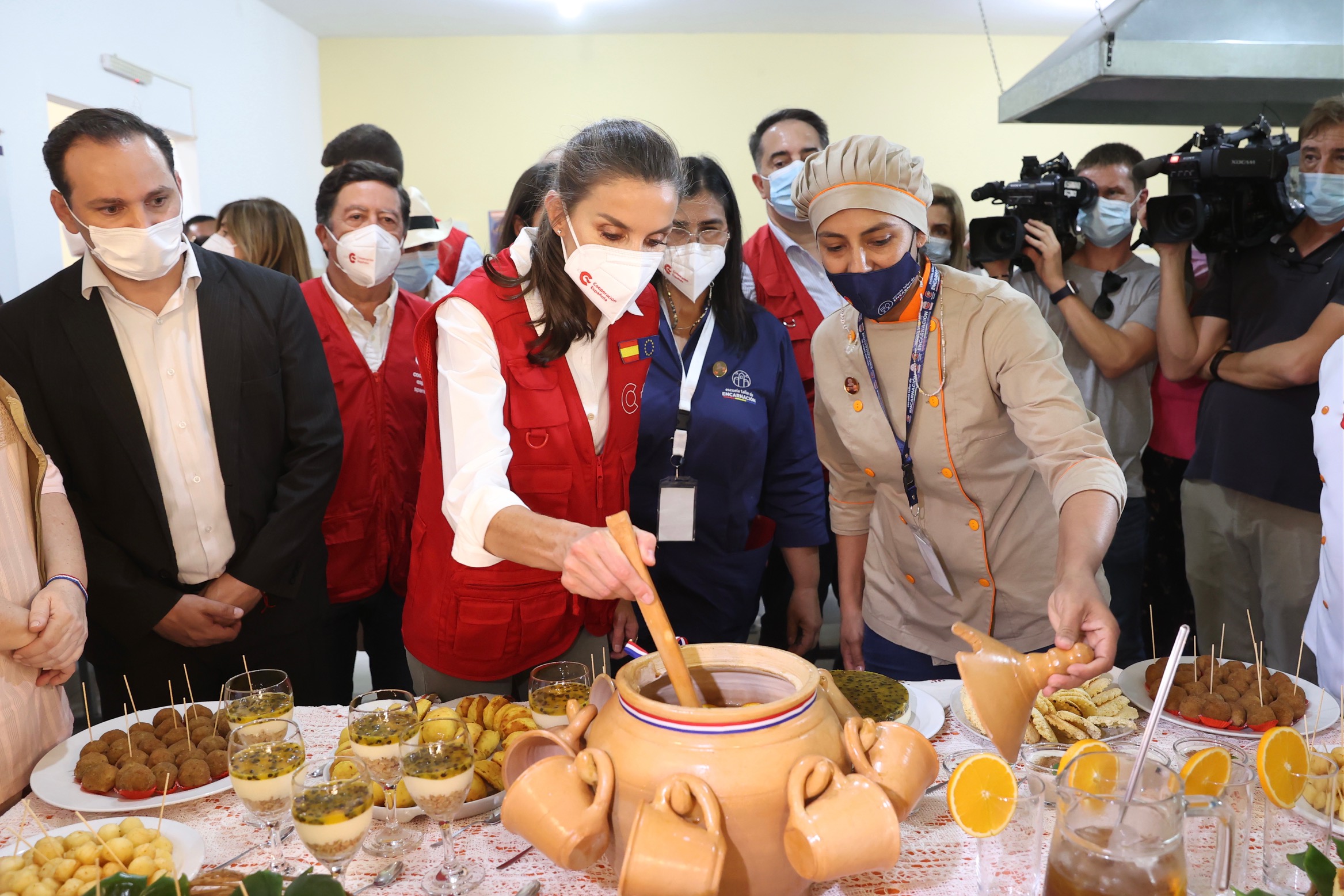 Reina Letizia en Itapúa. (Foto: Casa Real)