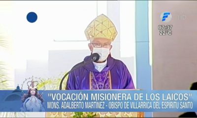 El monseñor Adalberto Martínez. (Foto Captura de Video).