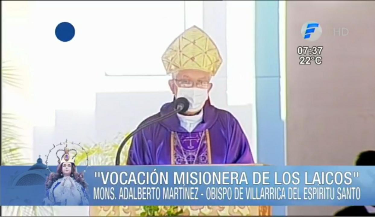 El monseñor Adalberto Martínez. (Foto Captura de Video).