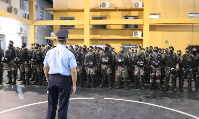 La Policía Nacional realizó la presentación del despliegue operativo policial para fin de año. (Foto: Gentileza)