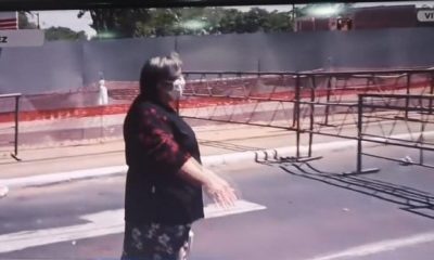 Una de las manifestantes. (Captura Canal GEN)