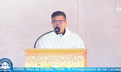 Padre Osmar López. (Foto: Captura de video).