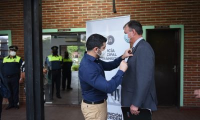 El intendente de Asunción, Óscar Rodríguez, dio la bienvenida al nuevo director de la PMT, Luis Christ Jacobs. Foto: Gentileza.