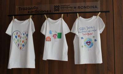 Colección de remeras de la campaña “Trazando Emociones”. (Gentileza)