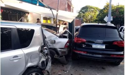 El accidente ocurrió sobre la calle Denis Roa, de Asunción. (Foto: Gentileza)