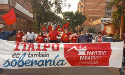 Miembros del Partido Paraguay Pyahurã en una de sus manifestaciones. (Foto: Gentileza)