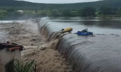 Las fuertes lluvias provocaron graves inundaciones en Brasil. Foto: Infobae.