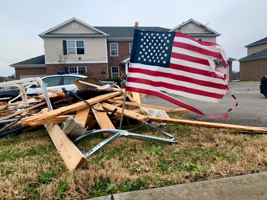 Tornado en Estados Unidos. Foto: Infobae.