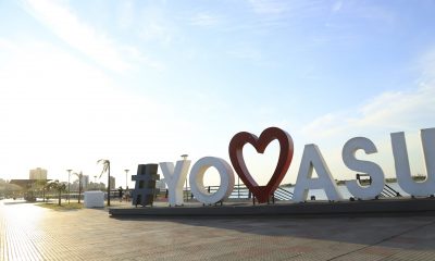 El hecho ocurrió en la zona donde se encuentran las letras corpóreas "Yo Amo Asu". (Foto Asunción.gov.com)