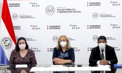 Autoridades de Salud brindaron una conferencia de prensa esta mediodía. (Foto Ministerio de Salud)