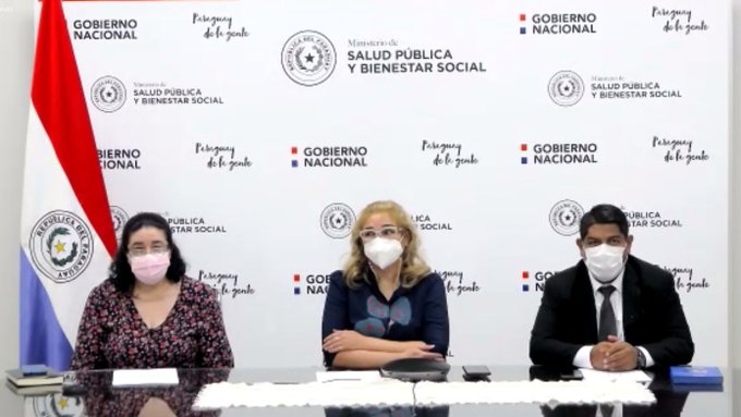 Autoridades de Salud brindaron una conferencia de prensa esta mediodía. (Foto Ministerio de Salud)