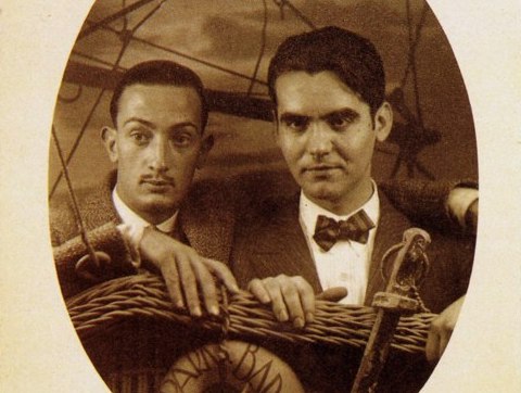 Salvador Dalí y Federico García Lorca. Archivo