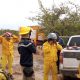 Bomberos voluntarios de la zona de San Juan Bautista, Misiones. (Foto @magparaguay)