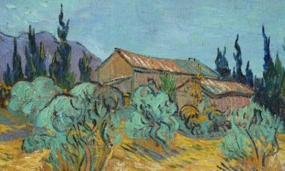 Vincent Van Gogh, “Cabanes de bois parmi les oliviers et cyprès”, 1889. Cortesía