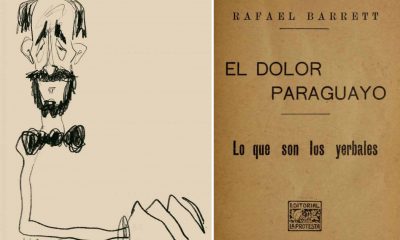 Barrett, visto por el caricaturista uruguayo Jaime Clara y "El dolor paraguayo" (1909)