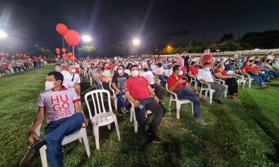 Encuentro político de Velázquez con sus correligionarios en Capiatá. (Foto 780 AM).