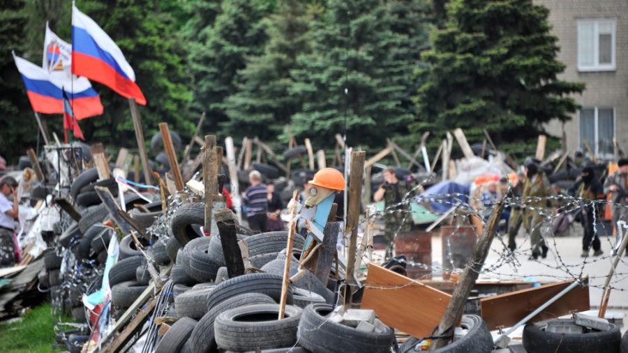 Putin reconoció el lunes la independencia de dos provincias separatistas y rusoparlantes del este de Ucrania: Donetsk (foto) y Lugansk. Foto: Agencias.