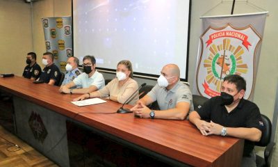 Momento de la conferencia de prensa. (Foto Fiscalía)