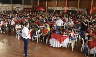 Hugo Velázquez en Piribebuy. (Foto Twitter).