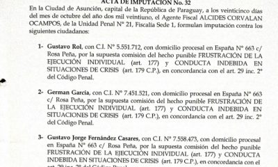 El caso está en manos del fiscal Alcides Corvalán de la unidad penal 21. Son sindicados Gustavo Rol, Germán García y Gustavo Fernández.Gentileza