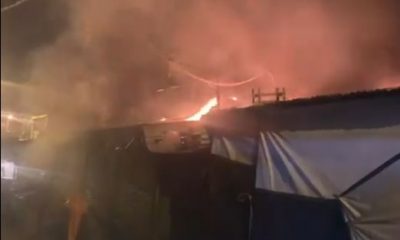 Un nuevo incendio se registró en el Mercado 4. (Foto Captura vídeo)