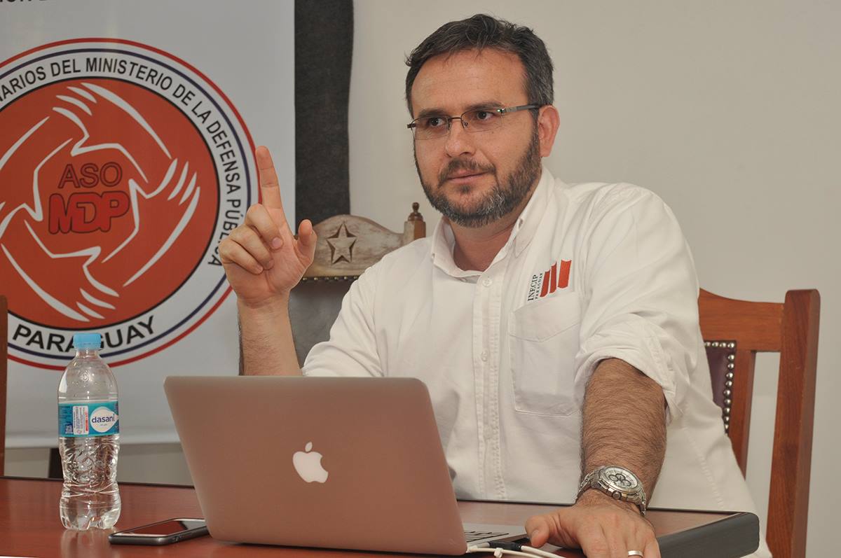 Juan Martens, experto en seguridad. Foto: INECIP-Py