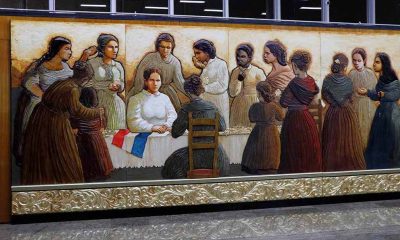 Koki Ruiz. Mural en homenaje a las mujeres paraguayas. Museo del Banco Central del Paraguay. Cortesía