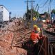 Obras para el tunel de Tres Bocas. Foto: Gentileza.