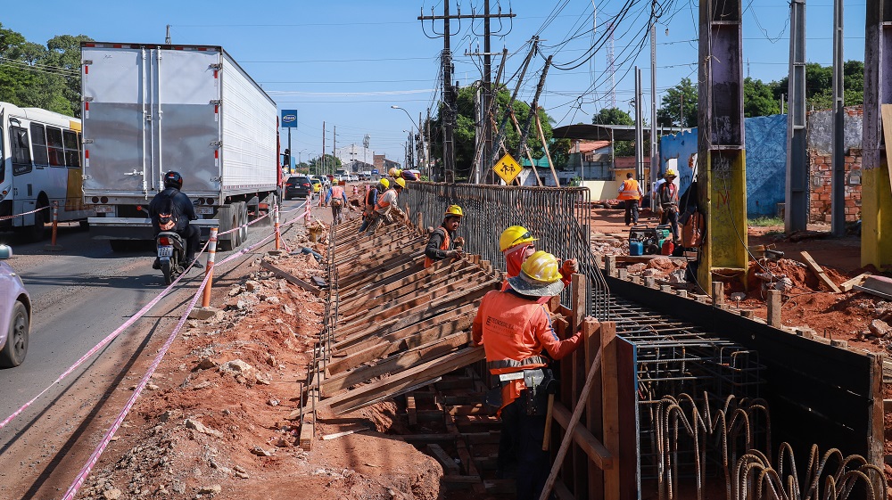 Obras para el tunel de Tres Bocas. Foto: Gentileza.