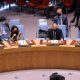 Los representantes de Rusia, Reino Unido y Estados Unidos, reunidos en el Consejo de Seguridad de la ONU en Manhattan, Nueva York, EE. UU. Foto: DW.