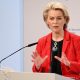 La presidenta de la Comisión Europea, Ursula von der Leyen, en la Conferencia de Seguridad de Múnich 2022. Foto: DW.