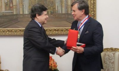 La entrega de la distinción estuvo a cargo del Canciller paraguayo, Euclides Acevedo, en una ceremonia en la sala de audiencias del Ministro de Relaciones Exteriores. Foto: Gentileza IICA.