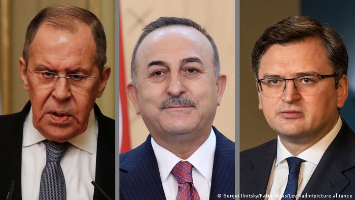 Los ministros de Exteriores ruso, Serguéi Lavrov, y ucraniano, Dmytro Kuleba, terminaron su reunión este jueves en Antalya, al sur de Turquía. Foto: Picture Aliance.