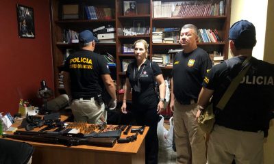 Varias armas fueron incautadas en el lugar. (Gentileza)