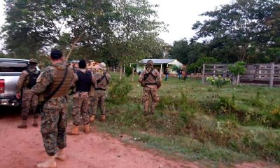 Los uniformados realizaron allanamientos en la zona. (Foto Policía Nacional)