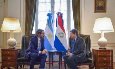 El ministro de Relaciones Exteriores, Euclides Acevedo, expresó al canciller Santiago Cafiero la voluntad de Paraguay de la reapertura de todos los cruces fronterizos con Argentina. (Foto MRE)