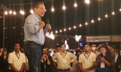 Martín Burt durante su lanzamiento de candidatura. Foto: Gentileza.