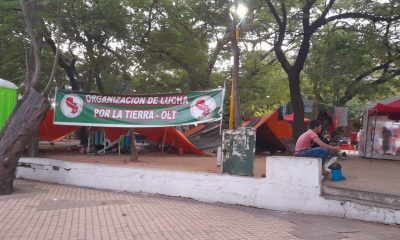 Varios labriegos ya se instalaron en la capital del país. (Foto Twitter @RebecaFerreiraV -Radio 1000 AM)