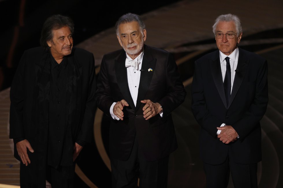 Al Pacino, Francis Ford Coppola y Robert de Niro, homenajeados por los 50 años de El Padrino. 