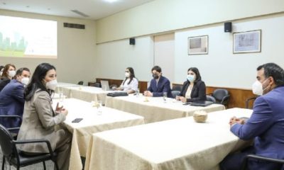 La reunión se realizó hoy en la sede del Ministerio de Hacienda. Foto: Hacienda.