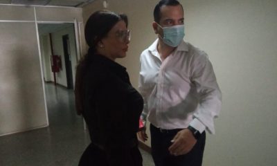 el senador Rodolfo Friedmann junto a su esposa Marly Figueredo. (Foto @pds_radio)