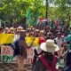 Marcha de campesinos. Foto: Radio Ñanduti