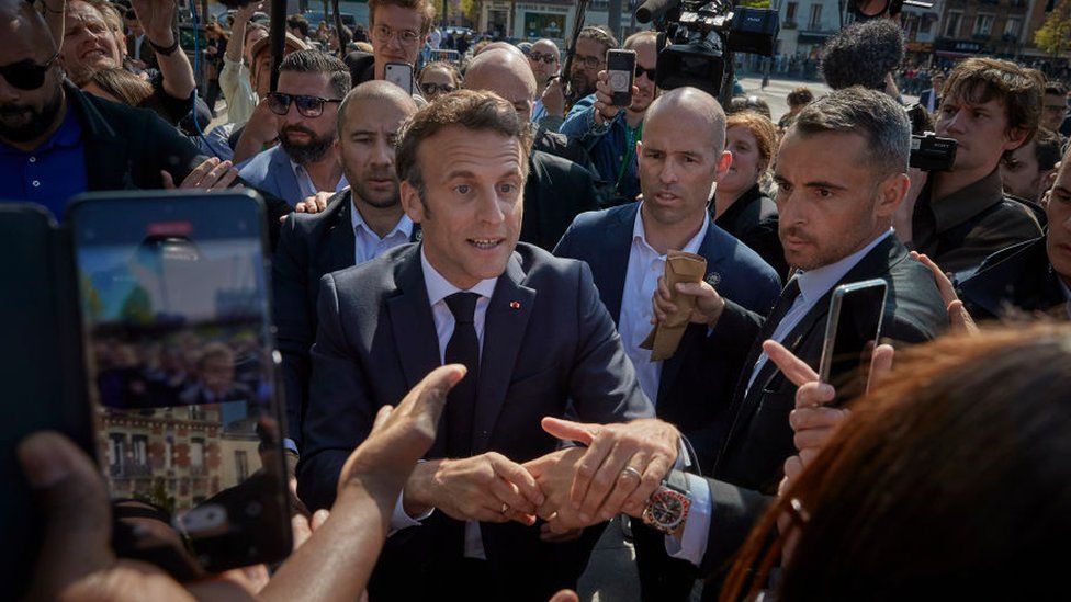 Emmanuel Macron, busca su reelección. Foto; BBC Mundo.