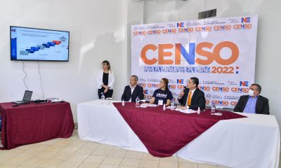 Formaron parte de la mesa, la Directora de Estadísticas Sociales y Demográficas, Yolanda Barrios, el Director de Cartografía, Andrés Ramírez y el Director de Gabinete de la Municipalidad de Lambaré, Carlos Liseras.​ Foto: Gentileza INE.