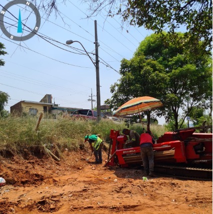 Gracias a los trabajos de la Essap, tres barrios de la ciudad de Ñemby tendrán mejor servicio de agua potable. Foto: Gentileza.