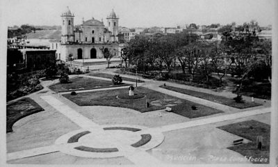 Jardín original de la plaza IndependencIa, 1920, diseñado por Juan Samudio. Cortesía