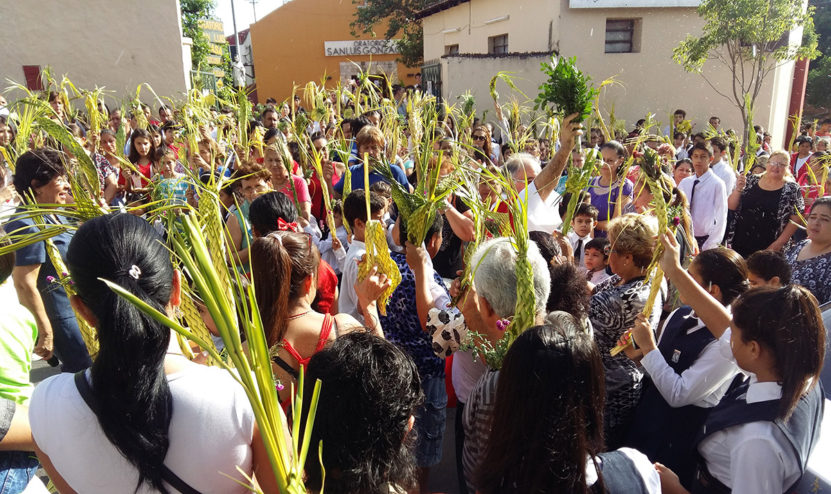 La celebración del Domingo de Ramos, marca el inicio de los días Santos. Foto: Salesianos Paraguay